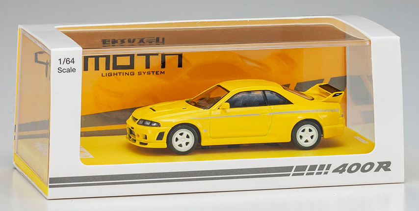 KYOSHO 1/64 NISSAN NISMO 400R YELLOW MOTN COMP / *FREE USA SHIPPING