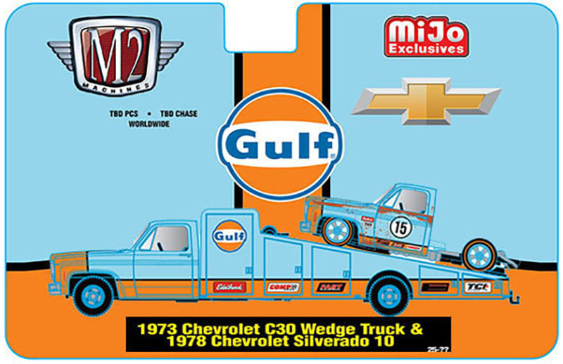 M2 MIJO EXCLUSIVE 1973 CHEVY 30 WEDGE 78 SILVERADO GULF / FREE USA SHIPPING*