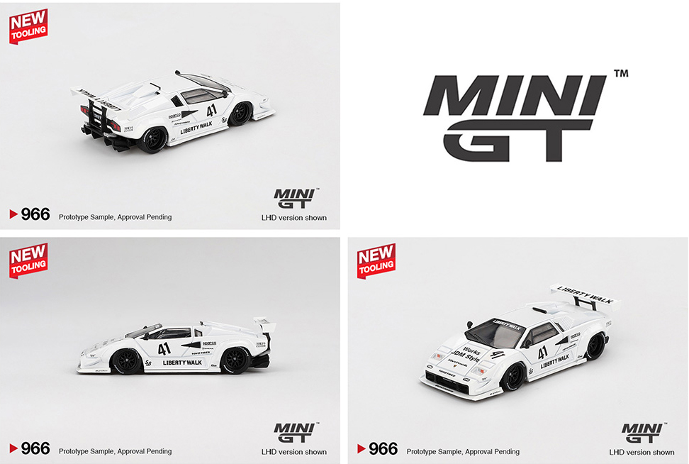 MINI GT 1/64 LAMBORGHINI COUNTACH LB-WORKS TAS 2024 / *FREE USA SHIPPING