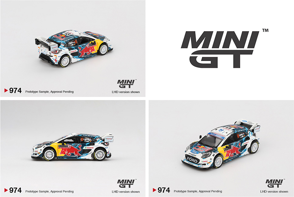 MINI GT 1/64 FORD PUMA RALLEY #13 M-SPORT WRT REDBULL  / *FREE USA SHIPPING