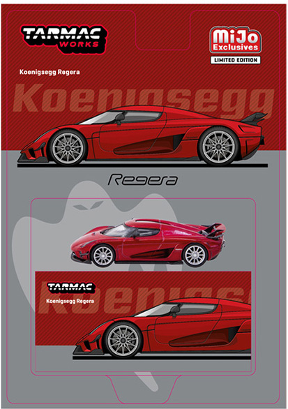 TARMAC 1/64 KOENIGSEGG REGERA RED METALLIC / *FREE USA SHIPPING